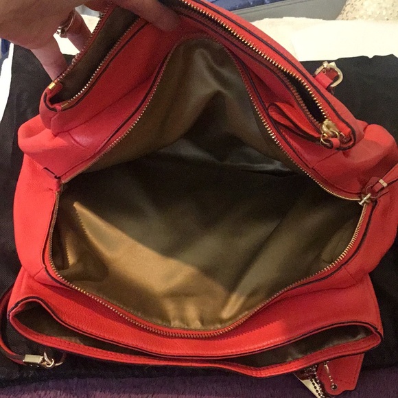 EUC Coach Madison Cafe Leather Satchel & Hangtags 27859 - Picture 9 of 16